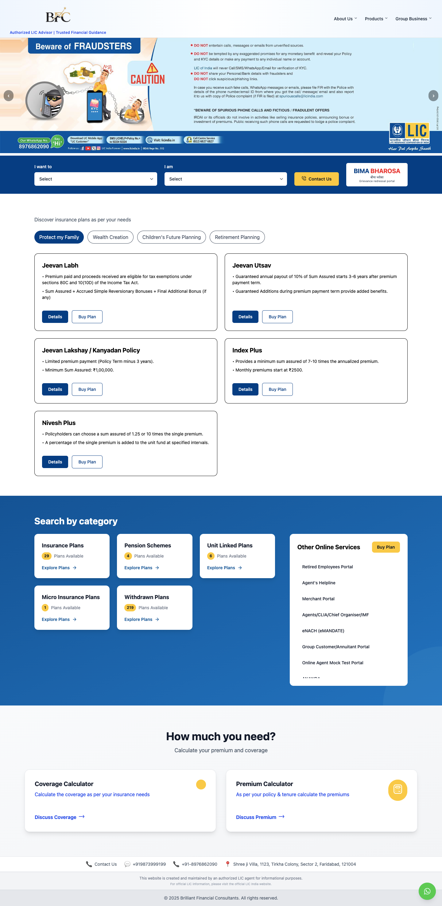 Corporate Website Live View